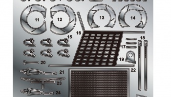 Detail-up Parts for 1/24 Audi A4 BTCC CHAMPION 1996 - NuNu Model kit