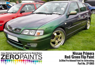 Nissan Primera Mystic Green (Red/Green) Flip Paint 2x30ml - Zero Paints