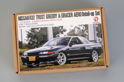 Nissan R32 Trust Greddy & Gracer Aero Detail-up Sets For T R32(24090)(Resin+PE+Decals) - Hobby Design