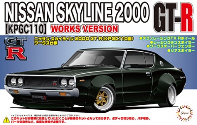 Nissan Skyline 2000 GT-R KPGC110 Works Version 1/24 - Fujimi