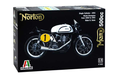 NORTON MANX 500cc 1951 (1:9) Model Kit 4602 - Italeri