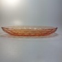 Oválný tác,rosalinové sklo, ArtDeco,  - Retro