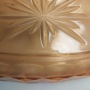 Oválný tác,rosalinové sklo, ArtDeco,  - Retro