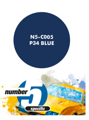 P34 Blue  Paint for Airbrush 30 ml - Number 5