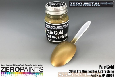 Pale Gold Paint - 30ml - Zero Metal Finishes - Zero Paints