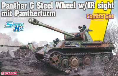 Panther Ausf.G Steel Wheel w/IR sight Mit Pantherturm 1/35 - Dragon