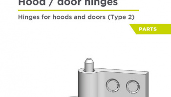 Hinges for hoods and doors - Type 2, 1/12 - Decalcas