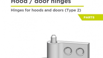 Hinges for hoods and doors - Type 2, 1/12 - Decalcas