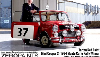 Mini Cooper S - 1964 Monte Carlo Rally Winner Tartan Red - Zero Paints