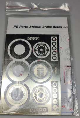PE Parts 340mm brake discs 1/12 - Charon