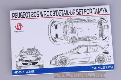 Peugeot 206 WRC 03" Detail-UP Set For T - Hobby Design