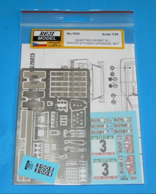 Photo-etched – special parts - Audi Quattro Sport S1 1985 /1986 1/24 - REJI MODEL