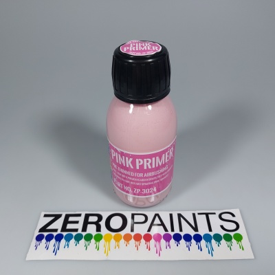 Pink Primer/Undercoat 100ml Airbrushing - Zero Paints