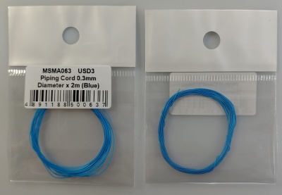 Piping Cord 0,3mm Diameter x 2m (Blue) - MSM Creation