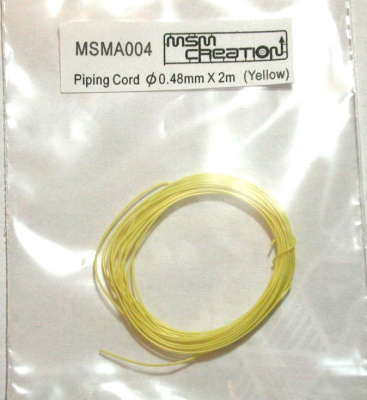 Piping Cord 0.48mm diameter x 2m (Yellow) - MSM Creation