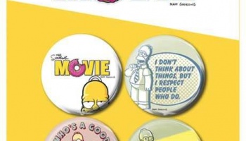 Placka set - The Simpsons Movie - 4x38mm