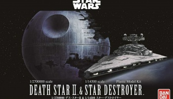 Plastic ModelKit BANDAI SW  - Death Star II + Imperial Star Destroyer