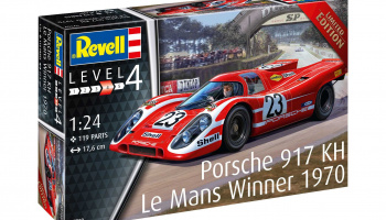Plastic ModelKit auto 07709 - Porsche 917K Le Mans Winner 1970 (1:24) - Revell