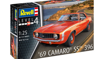 Sleva (Discount) 50% 69 Camaro SS (1:25) Plastic ModelKit auto 07712 - Revell