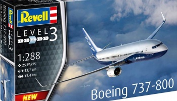 Plastic ModelKit letadlo 03809 - Boeing 737-800 (1:288) - Revell