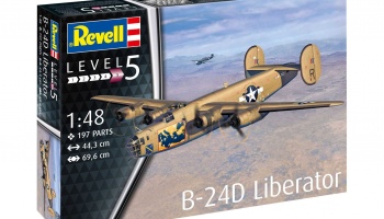 B-24D Liberator (1:48) Plastic Model Kit letadlo 03831 - Revell