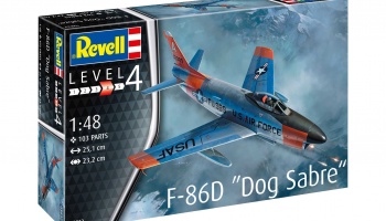 Plastic ModelKit letadlo 03832 - F-86D Dog Sabre (1:48) - Revell