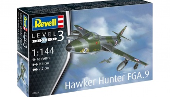 Plastic ModelKit letadlo 03833 - Hawker Hunter FGA.9 (1:144) - Revell