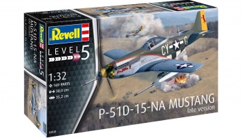 Plastic ModelKit letadlo - P-51 D Mustang ( late version ) (1:32) - Revell