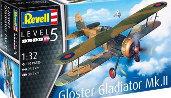 Gloster Gladiator Mk. II (1:32) Plastic Model Kit letadlo 03846 - Revell