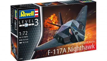 Plastic ModelKit letadlo 03899 - Lockheed Martin F-117A Nighthawk Stealth Fighter (1:72) - Revell