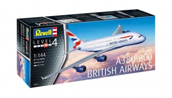 Plastic ModelKit letadlo 03922 - A380-800 British Airways (1:144) - Revell