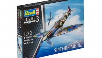 Plastic ModelKit letadlo 03953 - Spitfire Mk. IIa (1:72) - Revell