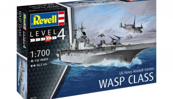 Assault Carrier USS WASP CLASS (1:700) Plastic ModelKit loď 05178 - Revell