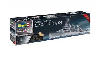 German Destroyer Class 119 (Z1/Z5) (1:144) Plastic ModelKit loď 05179 - Revell