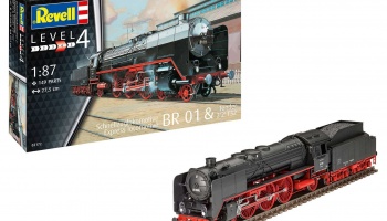 Schnellzuglok BR01 mit Tender 2'2' T32 (1:87) Plastic ModelKit lokomotiva 02172 - Revell