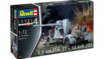 Plastic ModelKit military 8,8 cm Flak 37 + Sd.Anh.202 (1:72) - Revell