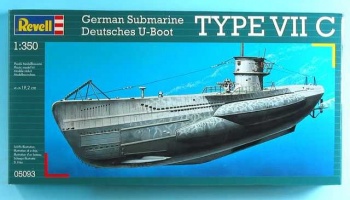 Plastic ModelKit ponorka 05093 - U-Boot Typ VIIC (1:350) - Revell