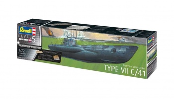 Plastic ModelKit ponorka Limited Edition 05163 - German Submarine Type VII C/41 (Platinum Edition) (1:72)