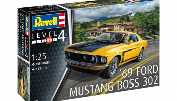 Boss 302 Mustang 1969 (1:25) Plastic Model kit 07025 - Revell