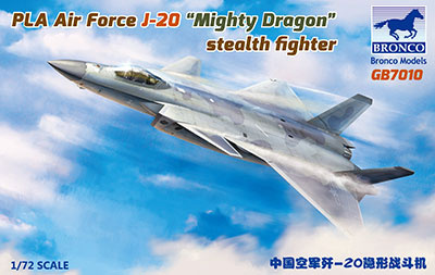 PLA Air Force J-20A Stealthfighter 1:72 - Bronco