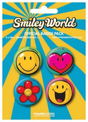 Placka set - Smiley 1 - 4x38mm