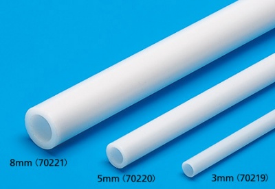 PLASTIC BEAMS 3mm PIPE (6pcs.) - Tamiya