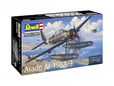 Plastic ModelKit letadlo 03787 - Arado Ar196A-3 Seaplane (1:32) - Revell