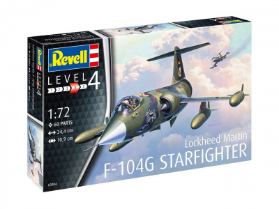 Plastic ModelKit letadlo 03904 - F-104G Starfighter (1:72) - Revell