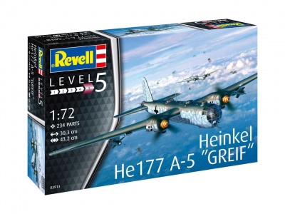 Plastic ModelKit letadlo 03913 - Heinkel He177 A-5 Greif (1:72) - Revell