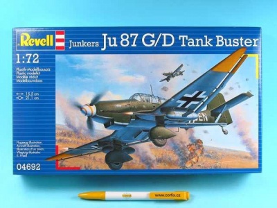 Plastic ModelKit letadlo 04692 - Junkers Ju87 G/D Tank Buster (1:72) - Revell