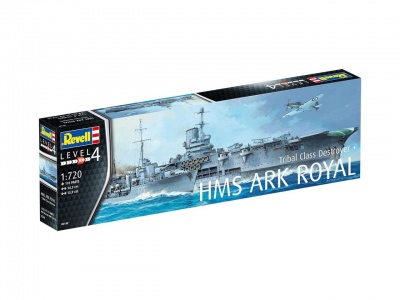 Plastic ModelKit loď - HMS Ark Royal & Tribal Class Destroyer (1:720) - revell