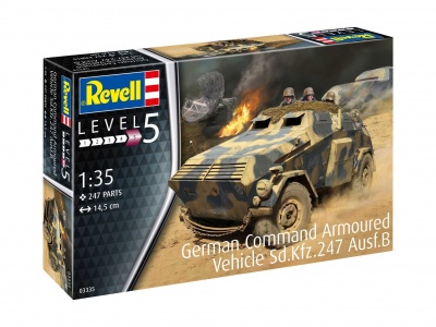 Plastic ModelKit military - German Command Armoured Vehicle Sd.Kfz.247 Ausf.B (1:35) - Revell