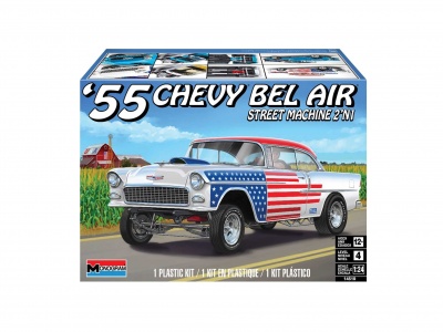 Plastic ModelKit MONOGRAM - ’55 Chevy Bel Air “Street Machine” (1:24)- Monogram