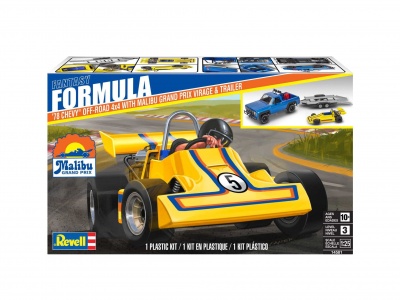 Plastic ModelKit MONOGRAM auto 4581 - 78 Chevy 4x4 Pickup with Go-kart (1:25) - Revell